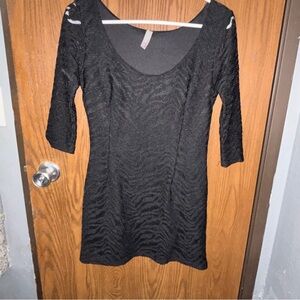 Elegant Black Midi Dress